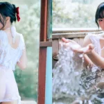 湯泉美人「苡昕」半透衣料，「邪惡蜜臀」若隱若現超誘惑！